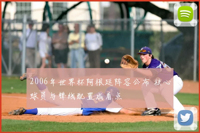 2006年世界杯阿根廷阵容公布 核心球员与锋线配置成看点